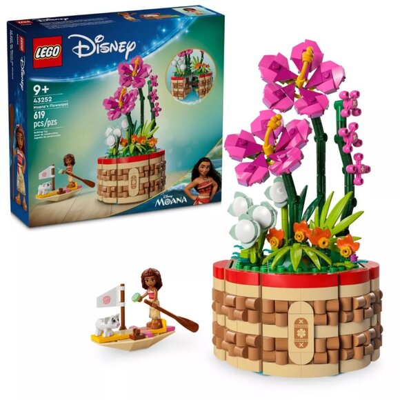 NEW Lego Disney Moana Flowerpot Orchid Flower Home Decor Building Set with Doll - Picture 16 of 16